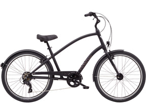 Black bicycle on a white background