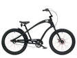 Black bicycle on a white background