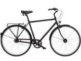 Black bicycle on a transparent background