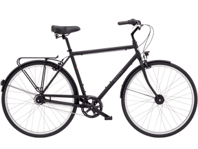 Black bicycle on a transparent background