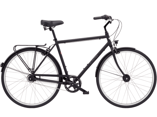 Black bicycle on a transparent background