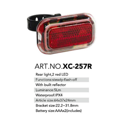 Bike Rear LED Light - Red