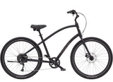Black bicycle on a white background