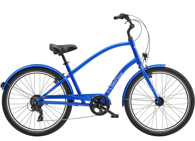 Blue bicycle on a white background